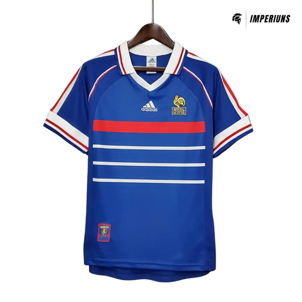 Camisa Retrô Seleção França 1998/98 Home Camisas de Futebol