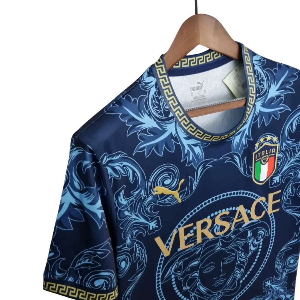 Camisa Retrô Seleção Itália 2020/22 Edição Especial Versace Camisas de Futebol