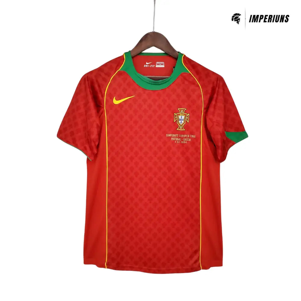 Camisa Retrô Seleção Portugal 2004/04 Home Camisas de Futebol