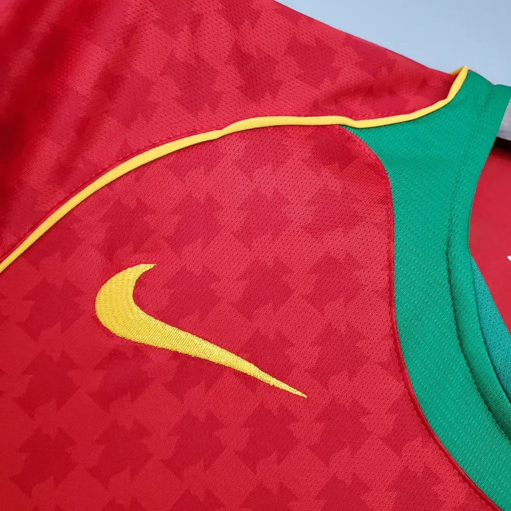 Camisa Retrô Seleção Portugal 2004/04 Home Camisas de Futebol