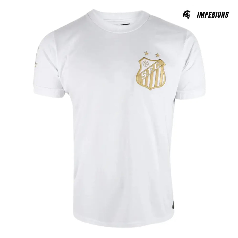 Camisa Santos Pelé Athleta Comemorativa 1000 Gols Branca Camisas de Futebol