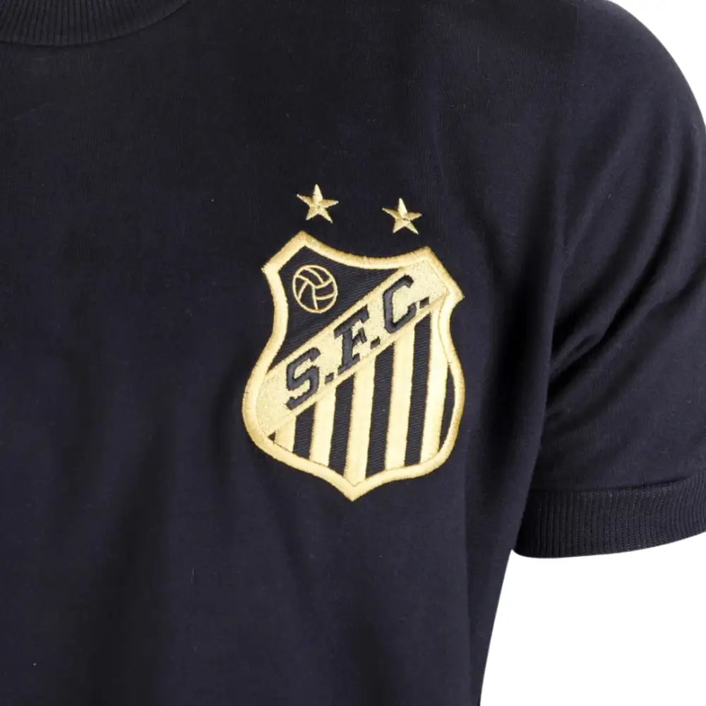 Camisa Santos Pelé Athleta Comemorativa 1000 Gols Preta Camisas de Futebol