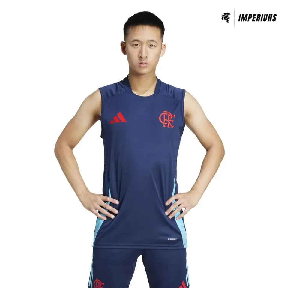 Regata Flamengo 2025/26 Treino Comissão Técnica Camisas de Futebol